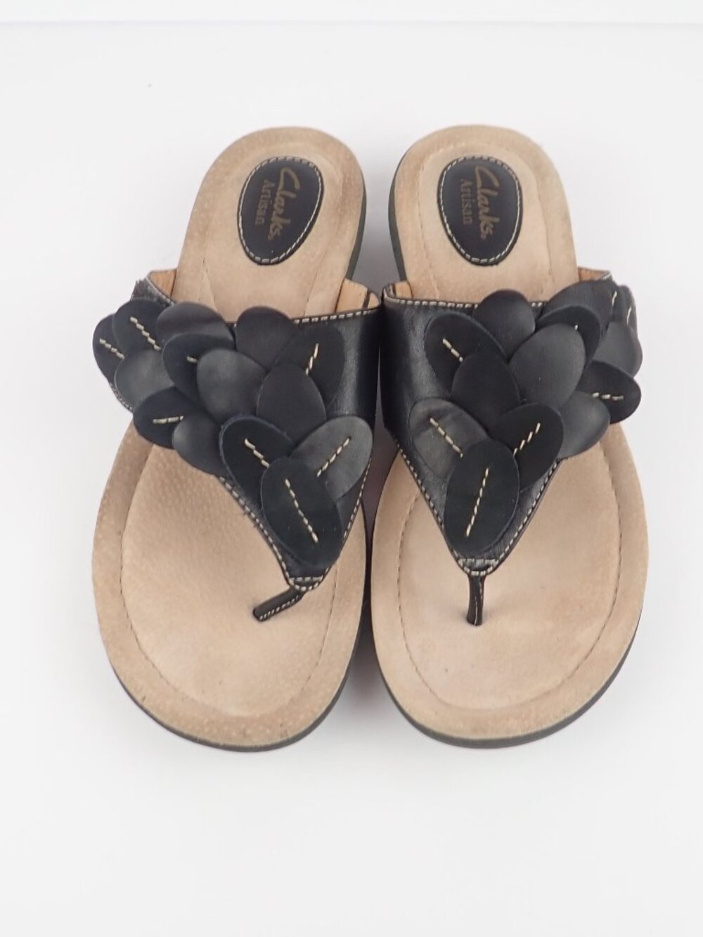 Clarks Artisan Thong Leather Sandals Womens 10 M